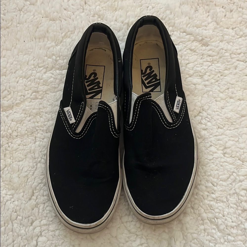 Vans Black Slip-On Sneakers